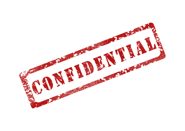 Image is of the word "Confidential"