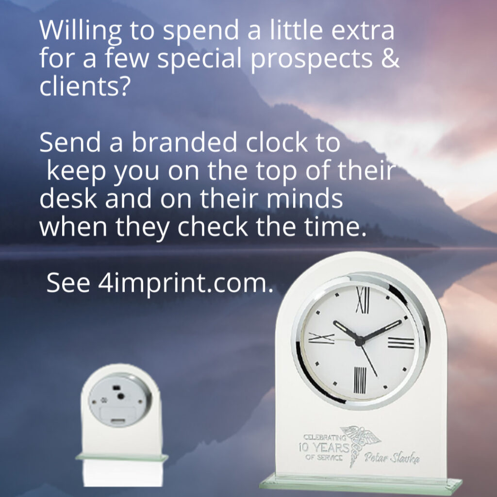 Image of a brandable desk clock