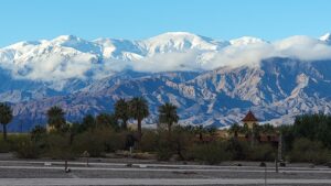 Image of snow in Death Valley